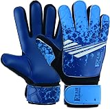 EFAH SPORTS Kids Goalkeeper Gloves Super Grip Palms Youth Soccer Goalie
