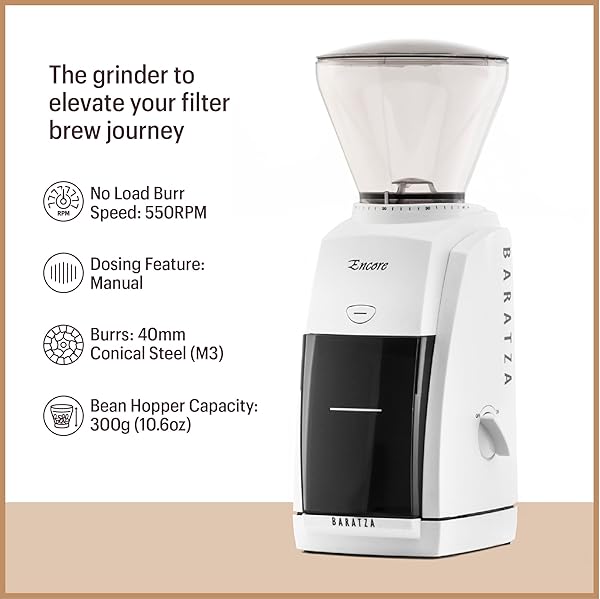 BARATZA ENCORE COFFEE GRINDER ZCG485BLK, BLACK