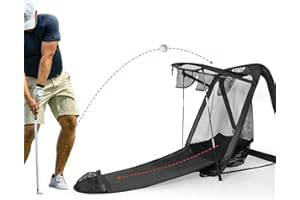 Kunup Golf Chipping Net 4 in 1 Pop Up Golf Net for Backyard Indoor/Outdoor Use - Golf Practice Net Improve Short Game and Swing Accessories Great Gifts for Dad, Men, Women |Automatic Return Golf|