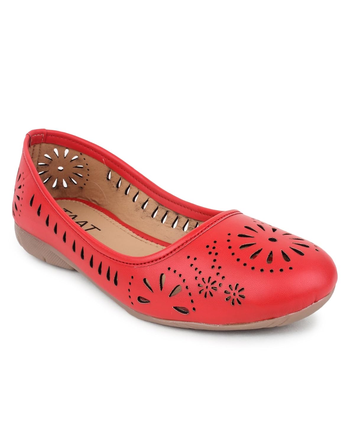 taat women's casual napa leather flat belly shoe