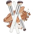 Makeup Brushes Set 3PCS, Foundation Brushes for Liquid Make up, Professional Kabuki Foundation Concealer Blush Bronzer Brushes for Blending Liquid Cream Flawless Powder