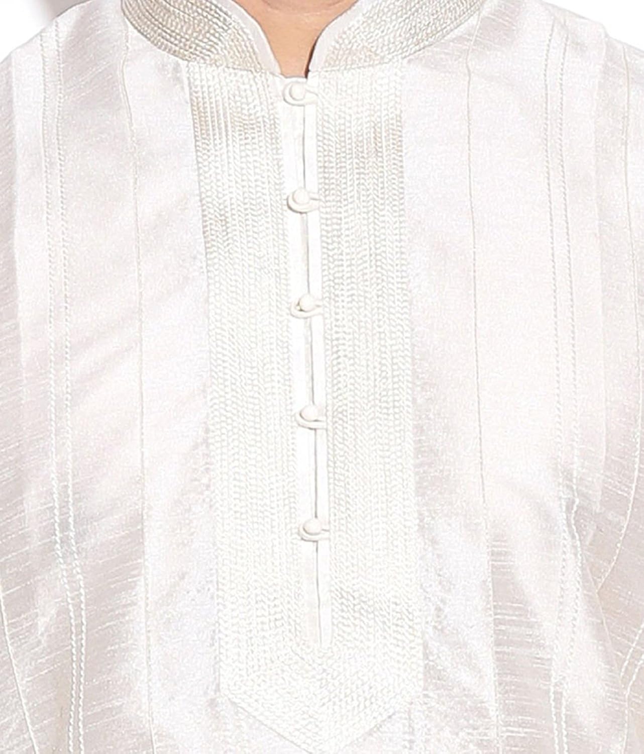 royal men's silk blend pintex kurta churidar