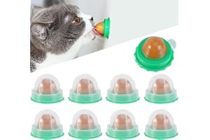 Balacoo 9 Pcs Cat Snacks Candy Ball - Wall Lickable Sugar Balls, Edible Cat Sugar Energy Balls, Cat Lickable Treats Balls, Kitten Licking Sweet Ball, Kitten Treats Licking Candy