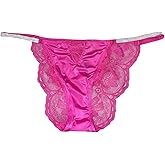 Victoria's Secret Micro Lace Shine Strap Cheekini/Cheeky Panty Color Fuschia New
