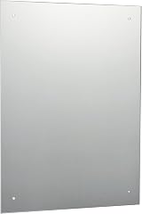 W Waterstone 50x70cm Frameless Bathroom Mirror with Pre-Drilled Holes