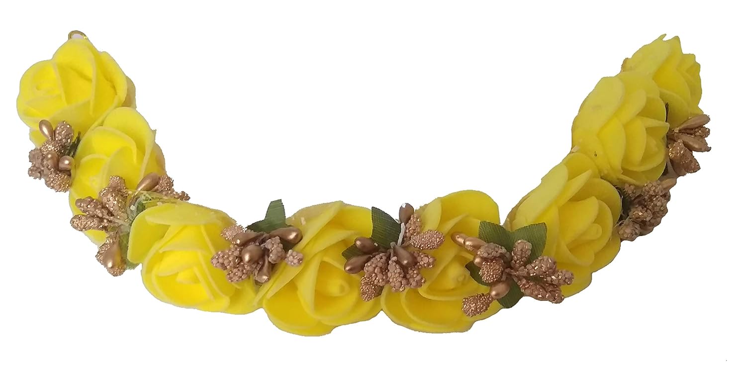Buy Aairaa New Design Flower Bun Hair Gajra Accessories For South