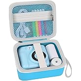 PAIYULE Kids Instant Print Camera Case Compatible with ESOXOFFORE for Dylanto for DUDUDRAGON for GKTZ for ETIKEZ for Dafotil for Careenoah for Aasonida Digital Video Prints Paper Bag (Box Only) Blue