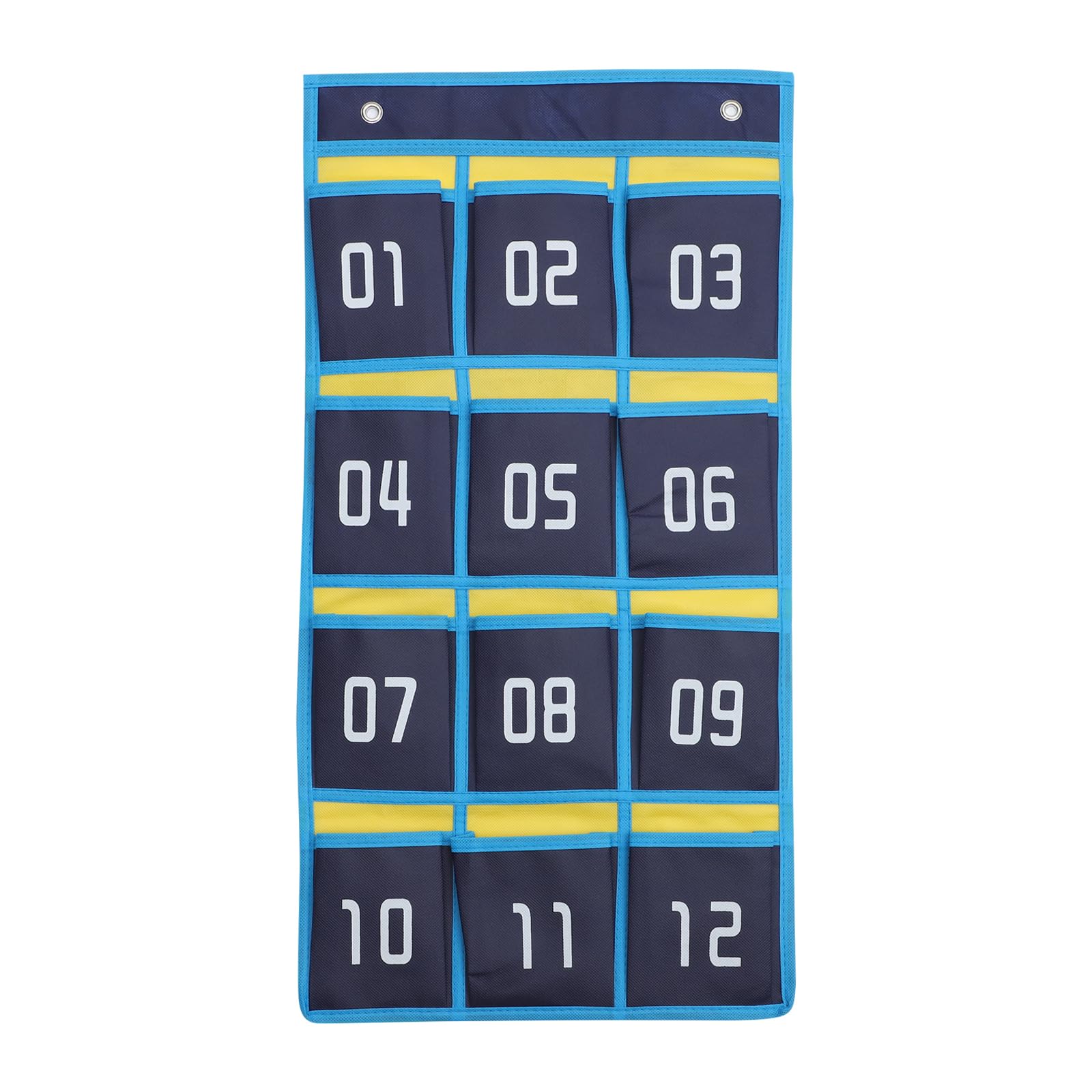 Operitacx Hanging Storage Organizer for Cell Phones Calculators Wall-mounted Chart with Metal Hooks for Classroom Home Office Dormitory Storage