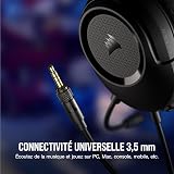 Corsair HS35 v2 Multiplatform Wired Gaming Headset Carbon view 3