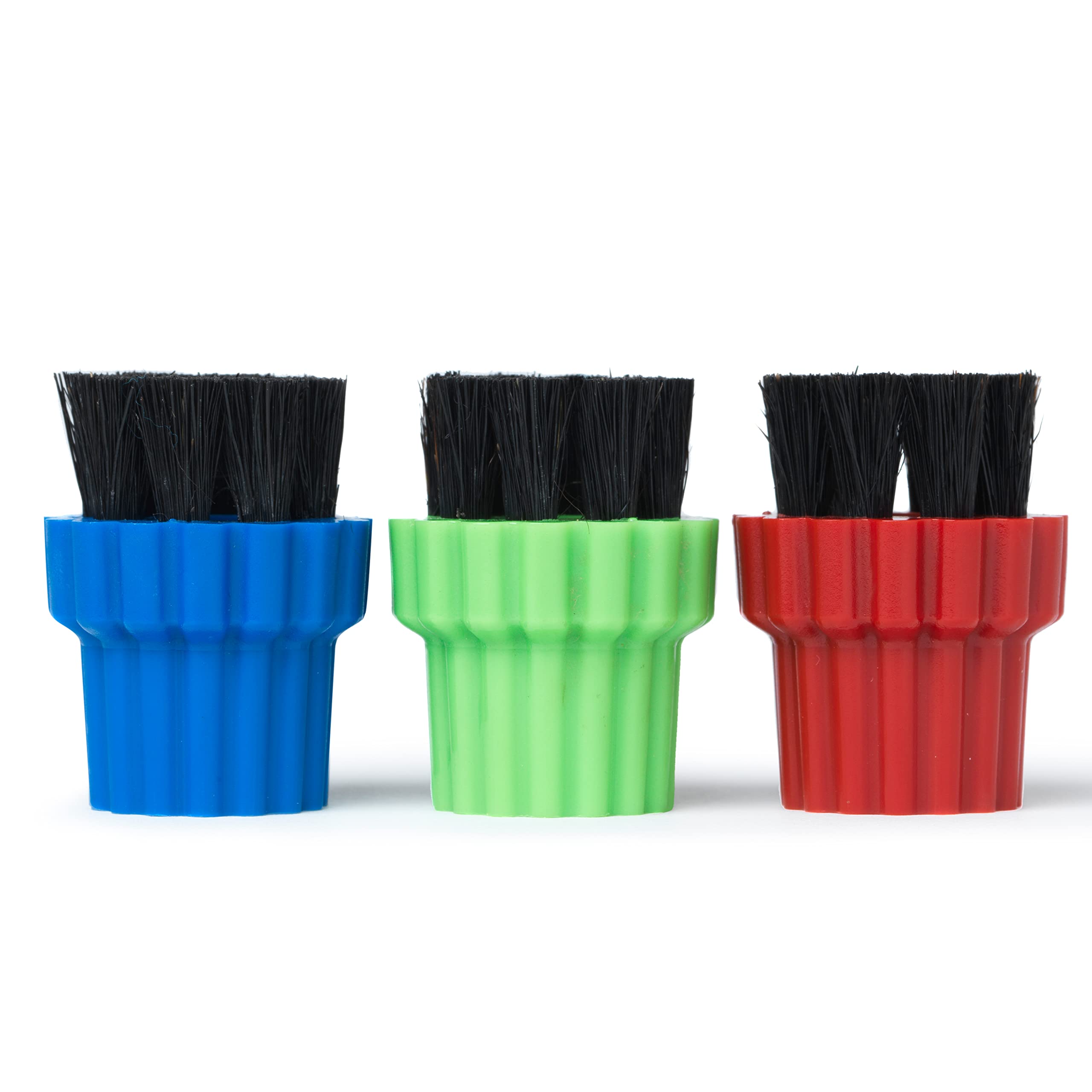 H2O Brushes for Steam Mop & Cleaner - Replacement Brushes for H2O X5 & H2O HD (3 Pack) (Nylon, Multicoloured)