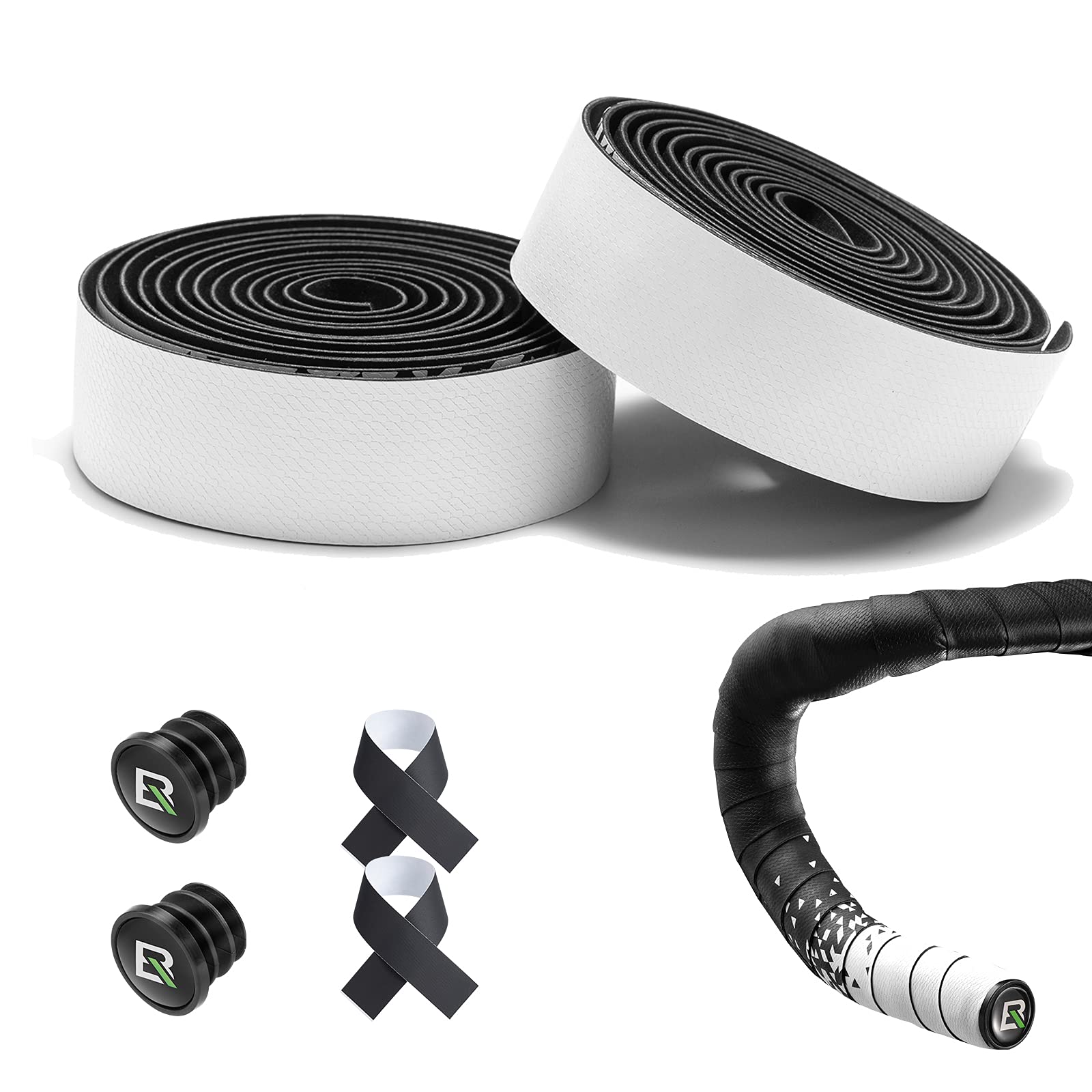 ROCKBROS Bicycle Handlebar Tape Road Bike Handle Straps Durable Grip Tape Gradient Color EVA Cycling Handle Wraps Non-slip Shock-absorbing with Plug