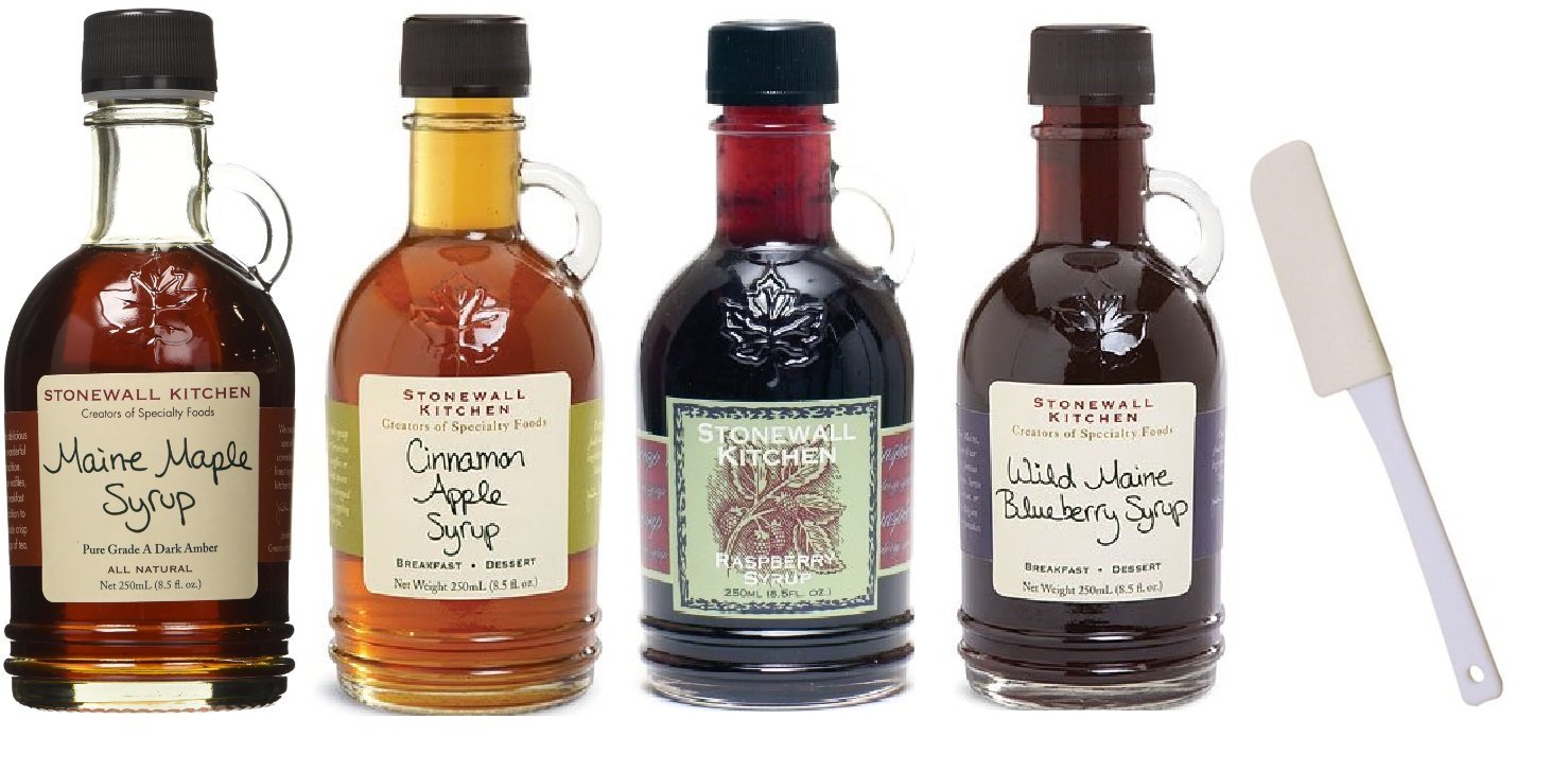 Stonewall Kitchen 4 Piece Pancake Syrup Variety Set 8.5 FL