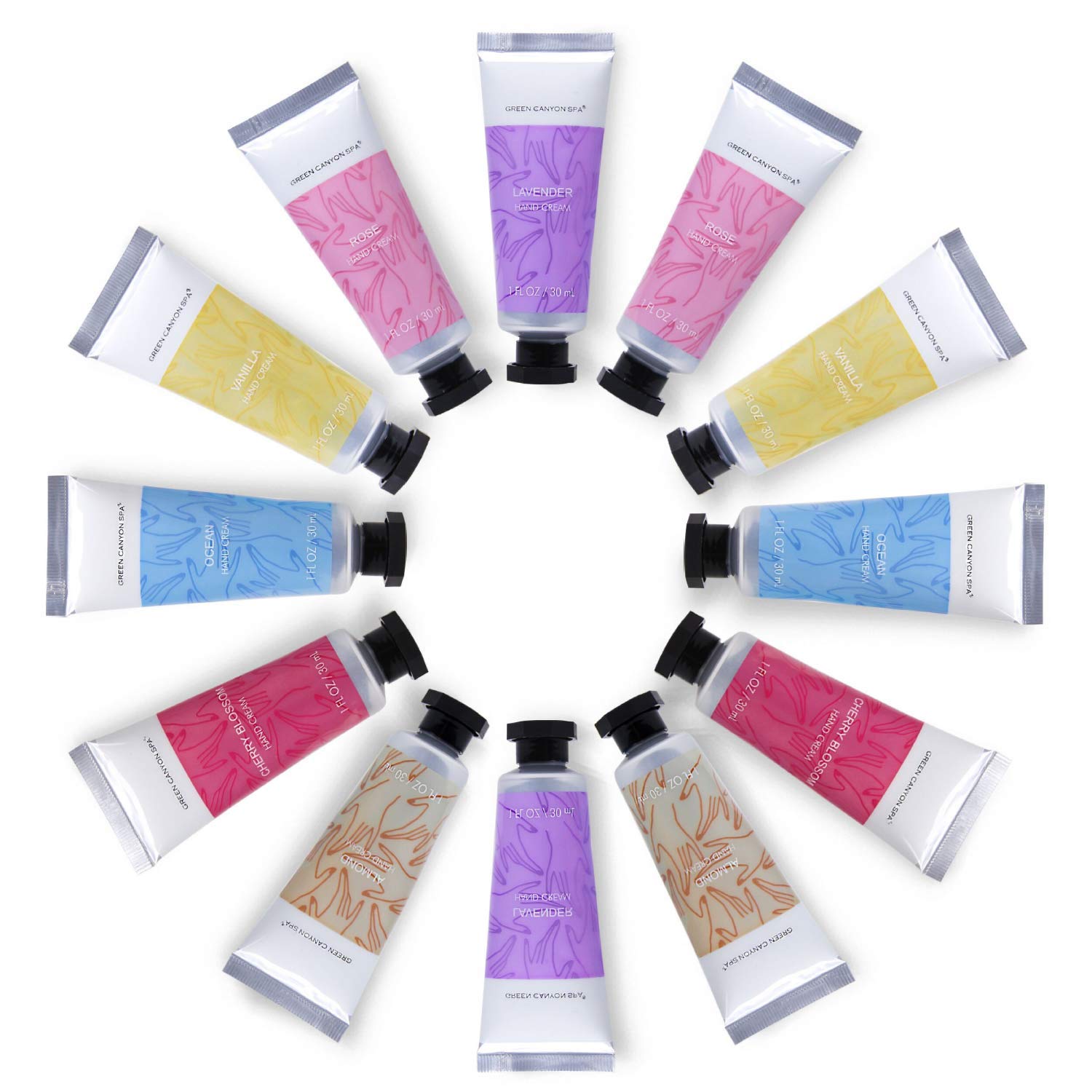 Hand Cream Gift Set, Shea Butter Hand Cream for Women Gift Set, Moisturizing Hand Lotion for Dry Hands Best Birthday/Holiday Gift for Her, Pack of 12 with Travel size, 1.0 oz Tube : Beauty