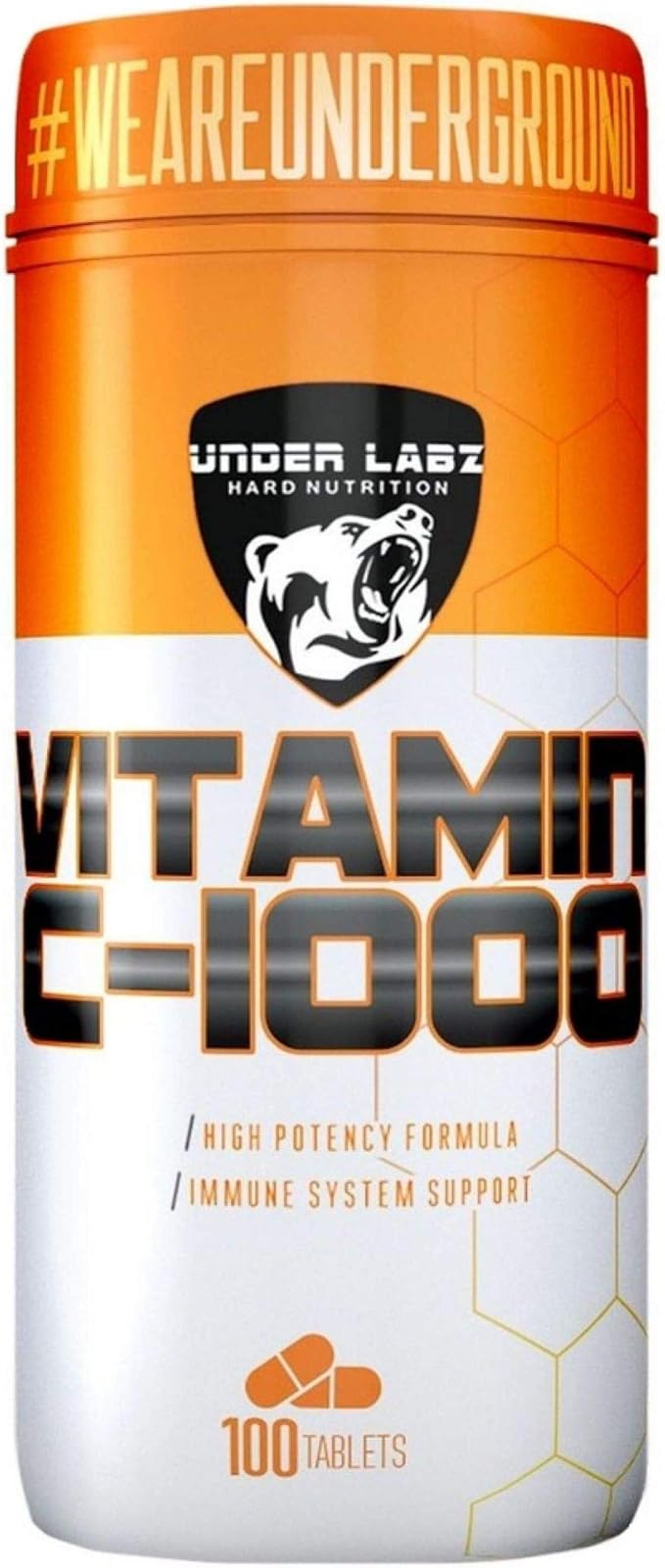 Vitamina C-1000, 100 Tabletes por Under Labz Hard Nutrition