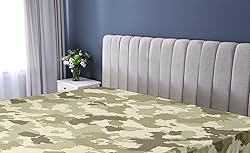 Ambesonne Camo Fitted Sheet, Old Fashioned