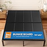 BedBro King Bunkie Board 10mm (76" x 80") &ndash; Black Under Mattress Support, Anti-Sag &amp; Noise-Free, Breathable Low Profile Bed Board for Metal Frame, Platform &amp; Slatted Beds