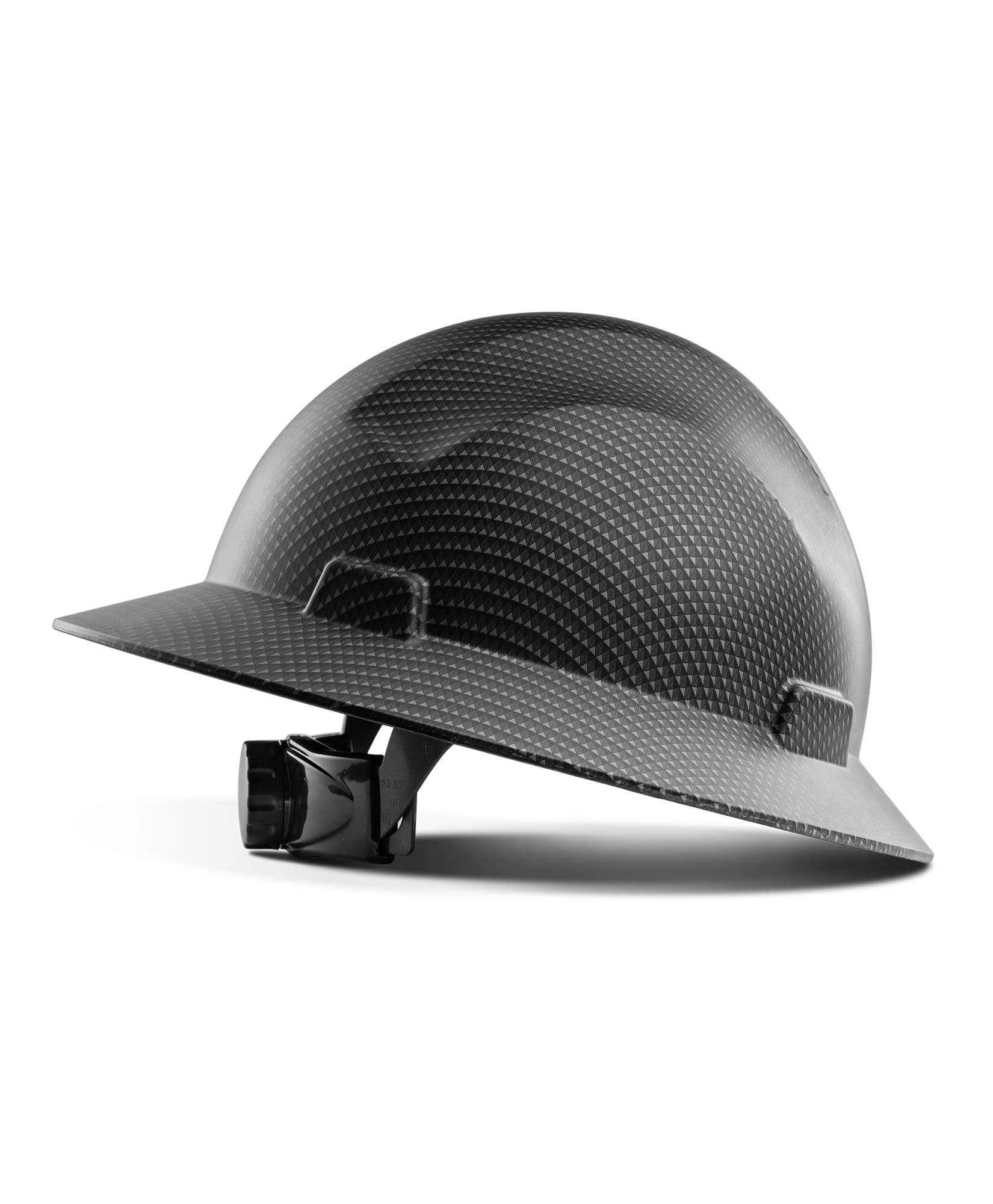 Photo 1 of LANON Full Brim Hard Hat, OSHA Construction Work Approved, Premium Grey Dots Design, FRP Safety Helmet with 4 Point Adjustable Ratchet Suspension, Class C