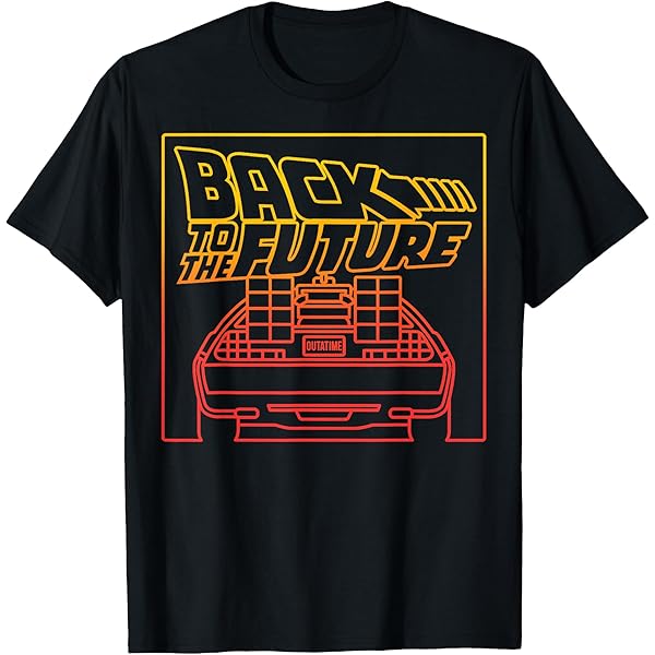 Amazon.com: Back To the Future Vintage DeLorean Graphic T-Shirt T