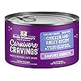Stella & Chewy's Carnivore Cravings Savory Shreds Cans – Grain Free, Protein Rich Wet Cat Food – Cage-Free Chicken & Turkey Recipe – (5.2 Ounce Cans, Case of 24)