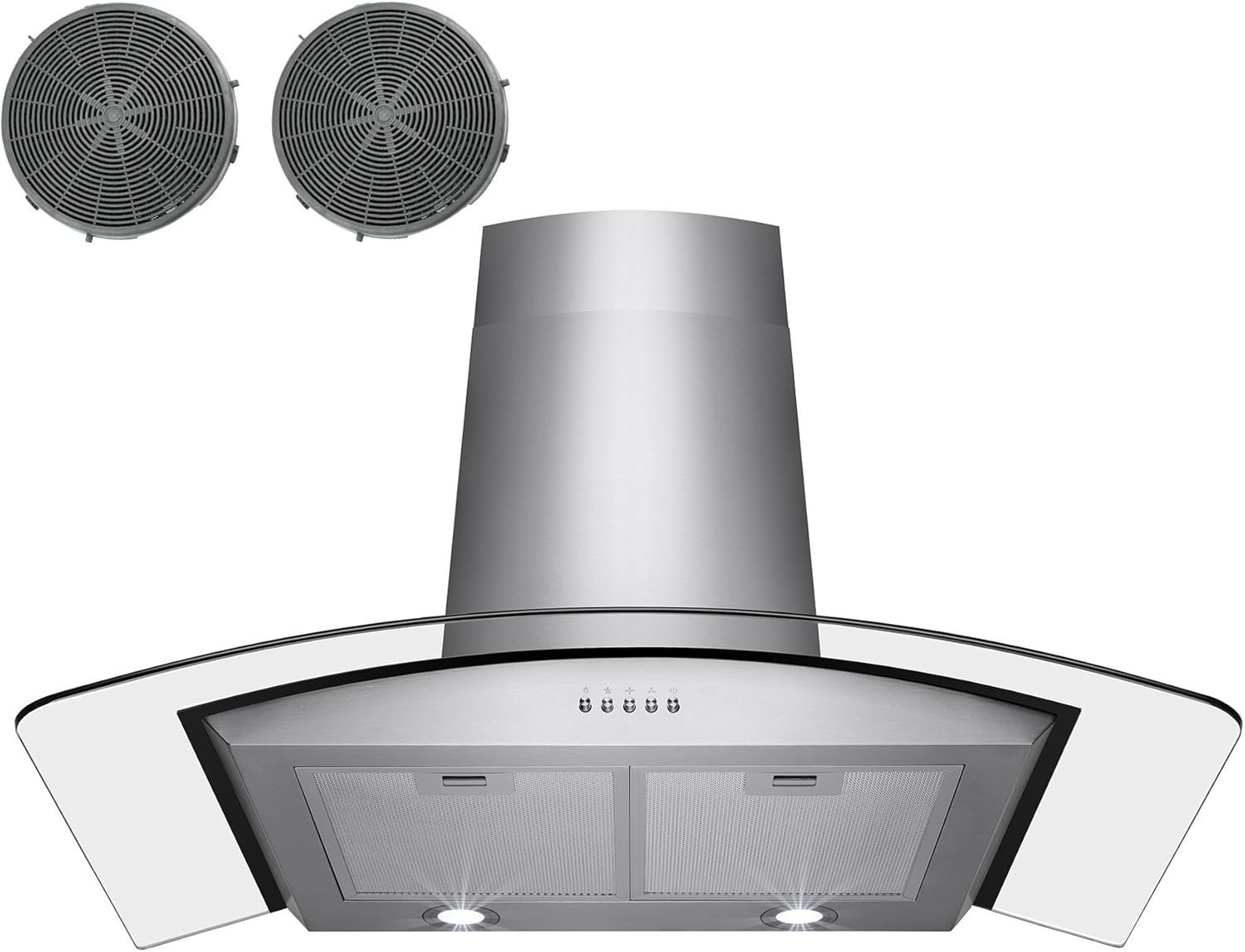 Golden Vantage Ductless / Ventless 36" Stainless Steel Euro Style Wall
