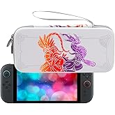 CHIKIXSON Carrying Case for Nintendo Switch 2 (2025), Hard Shell Travel Bag with 10 Game Card Slots, Portable, White