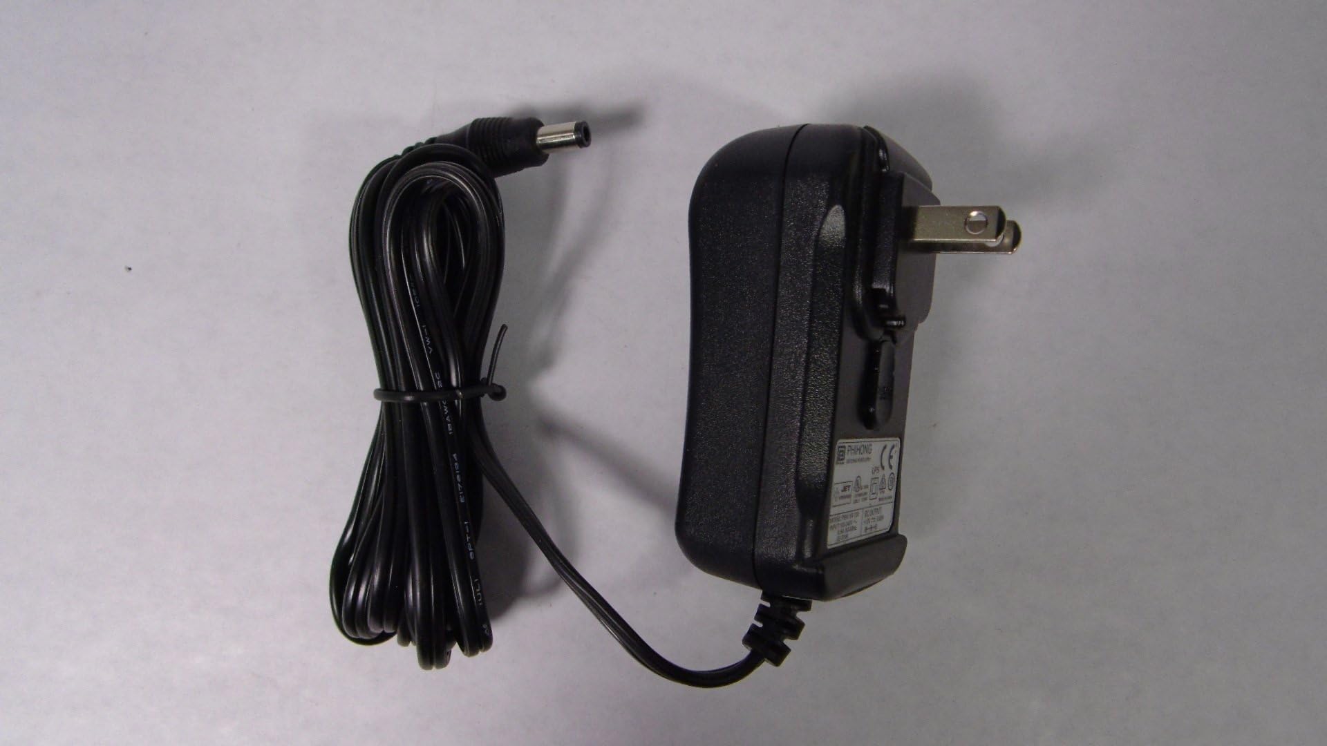 POWER SUPPLY, WALL ADAPTER/TRANSFORMER ,SW,12VDC/.83A,2.1MMF2,WITH O AC CLIPS,UL/CUL/CE