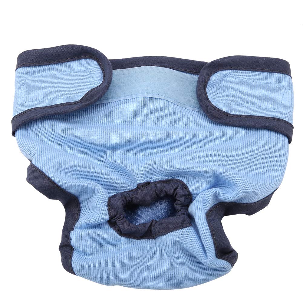 Oumefar Reusable Dog Physiological Pant Female Dog Underwear Pet Sanitary Diaper Sanitary Shorts Panties for Female and Male Dog(XL-Blue) Dog Clothing