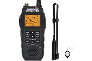 LUMINTRAIL President Electronics Randy II FCC - First FCC Approved AM/FM Handheld CB Radio, Weather Radio, Portable CB Radio, Bundle with ACMR401 Antenna and Keychain