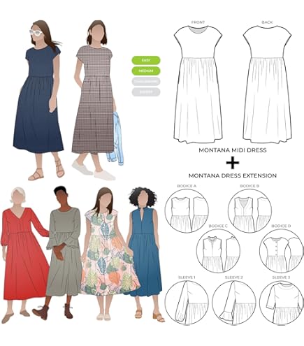 Amazon.com: Sewing Step By Step Fit-and-Flare Dress Pattern, Size 4-22 :  Arts, Crafts & Sewing