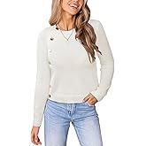 CUPSHE Womens Sweaters Long Sleeve Crew Neck Trendy Sweater Tops for Fall