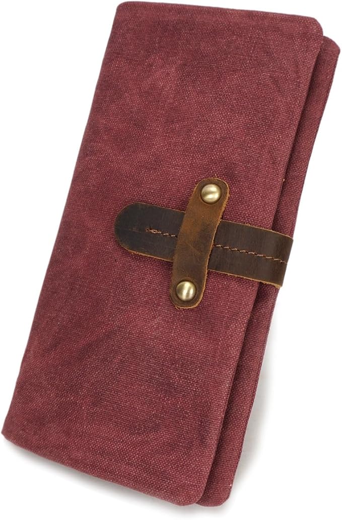 Amazon Co Jp 男包 ウォレット メンズ 長財布 男性用 財布 キャンバス ロングベルト レトロ 多機能 防水 ファッション Color Pink Size S 服 ファッション小物