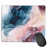 Pastel Plum deep Blue Blush and Gold Abstract