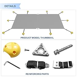 E&K 10'x18' Pool Cover for Inground