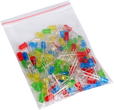 Youmile 100x 5mm LED Light Emitting Diodes Mix Colors Red Yellow Green Blue