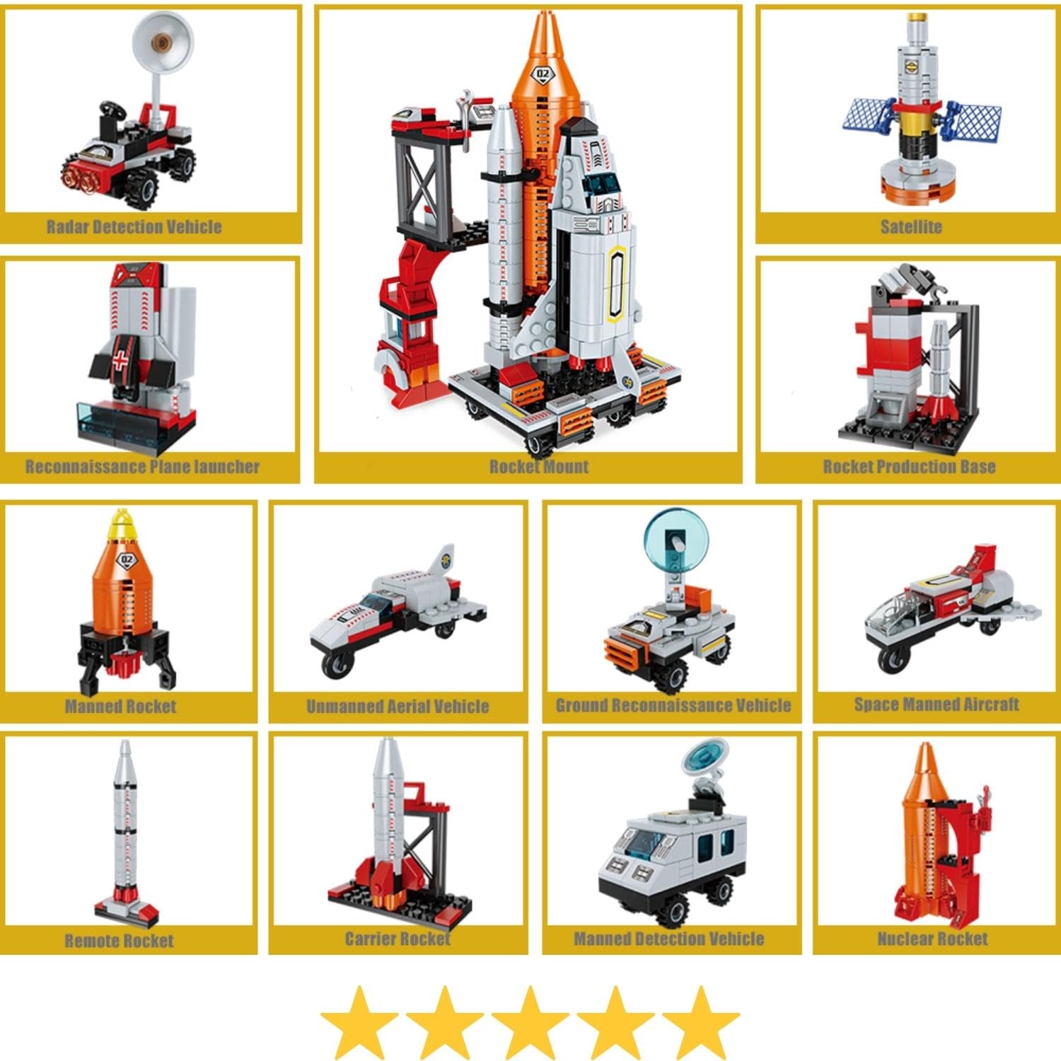 Space Exploration Shuttle Toys for 8-13 Year Old Boys, 12-in-1 STEM Project Aerospace Rocket Building Block Toy,Science Kits for Kids Age 8-14, Birthday Christmas Easter Gifts for Children Age 7-9