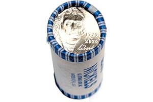 2026 D Jefferson Nickel 40 Coin Roll with Dual Date 1776-2026 Denver Mint Semiquincentennial Coin Collection SemiQ Uncirculated