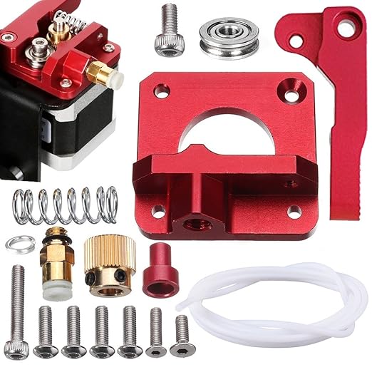 SIQUK Verbesserte Ersatz Aluminium MK8 Extruder Drive Feed 3D Drucker Extruder Kit für Creality CR-10, CR-10S, CR-10 S4, RepR