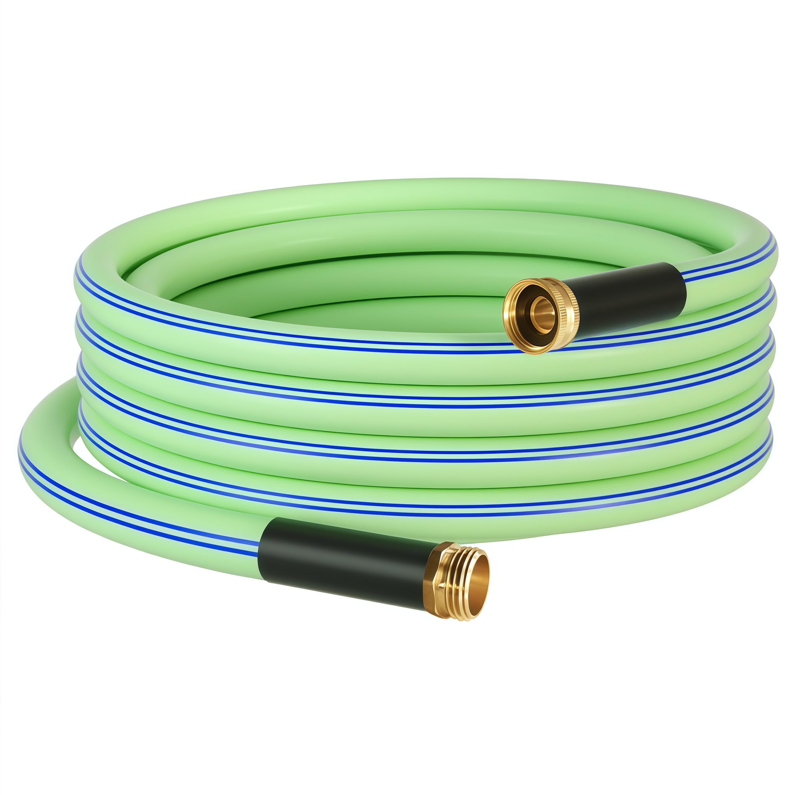 Atlantic Premium Hybrid Garden Hose 5/8 Inch, Working Under -4°F, Light Weight and Coils Easily, Kink Resistant,Abrasion Resistant, Extreme All Weather Flexibility (15 FT)
