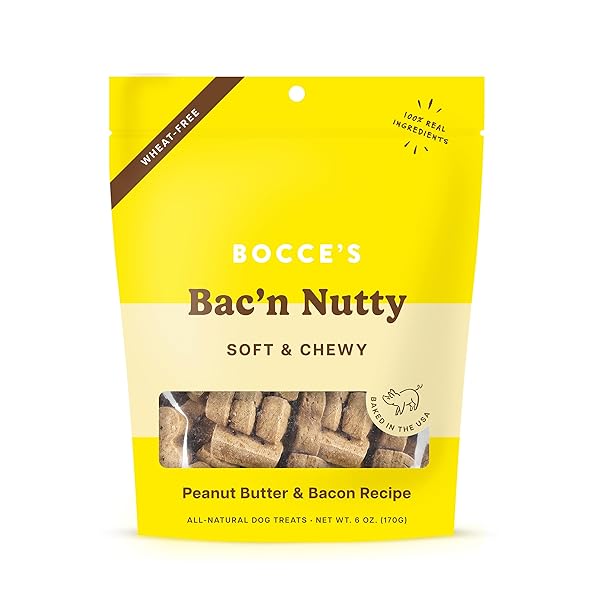 BOCCE’S BAKERY BAC’N NUTTY SOFT & CHEWY DOG...