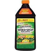 Spectracide Weed Stop for Lawns Plus Crabgrass Killer Concentrate, 40 Oz | Kills 470+ Weed Types Including Crabgrass, Not The Lawn, Treats Up To 6,250 Sq. Ft. With Visible Results In 5 Hours