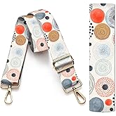AIOGPD Purse Strap Replacement Crossbody, 3.8cm Wide Shoulder Strap Adjustable Replacement Belt Gold Buckle, Handbag Crossbody Bag Strap Cute Polka Dots