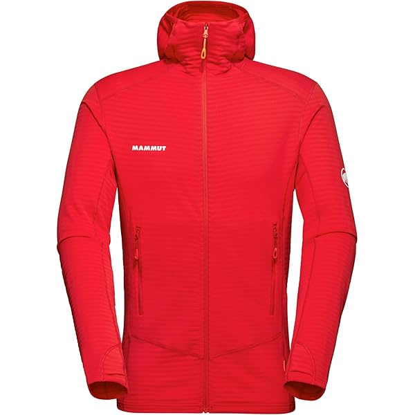 Mammut Men's Rime Light IN Flex Hooded Jacket, Mammut Red, M at