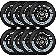 AOWESM Inline Skate Wheels 80mm 76mm 72mm 85a Outdoor Indoor Black Blue Red Roller Hockey Blades Replacement Wheels w/Bearing