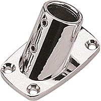 NRC&XRC 316 Marine Stainless Steel Boat Hand Rail Fitting – 90° Rectangular Base, 1-1/4 Inch, For Boats & Awnings - View #2