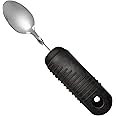 Rehabilitation Advantage Easy Grip Teaspoon with Built-up Handle, Black 3.2 Oz