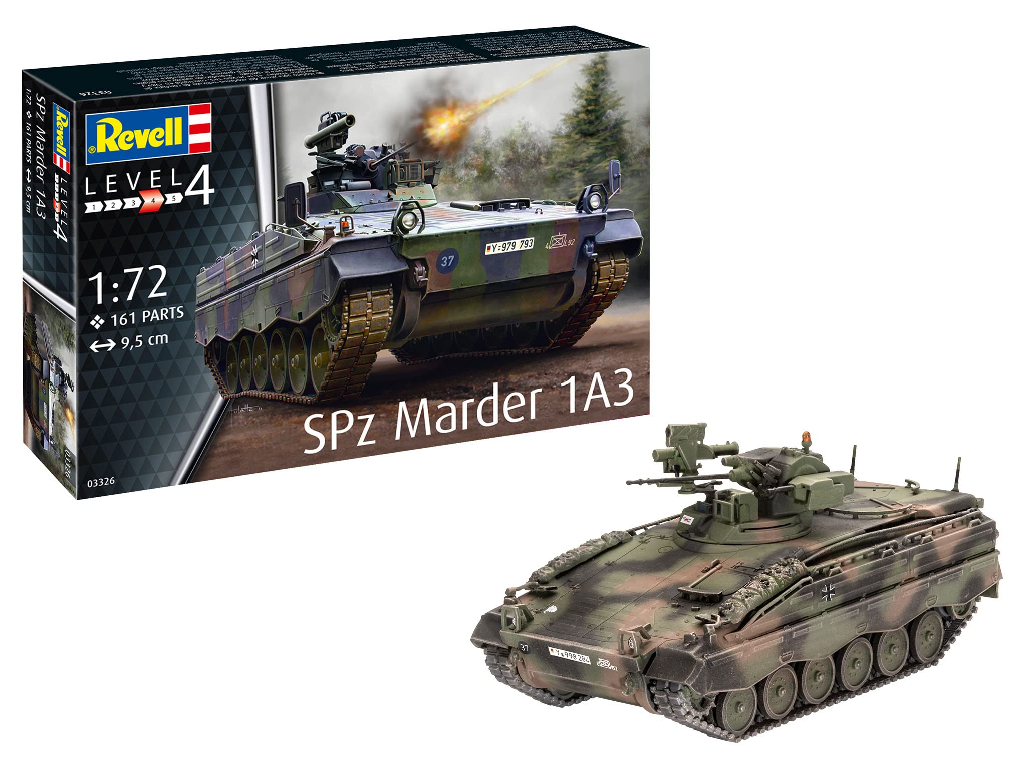 Revell 03326 Spz Marder 1A3 1:72 Scale Unbuilt/Unpainted Plastic Model Kit
