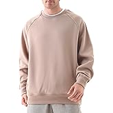 MagnaMan Crewneck Sweatshirt For Men - Long Sleeve Cotton Blend Oversized Crewneck Sweatshirt