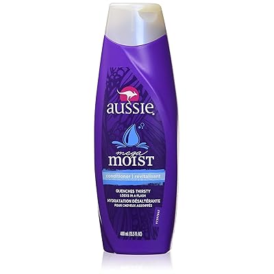 Aussie Conditioner Mega Moist 13.5 Ounce (399ml) (2 Pack)