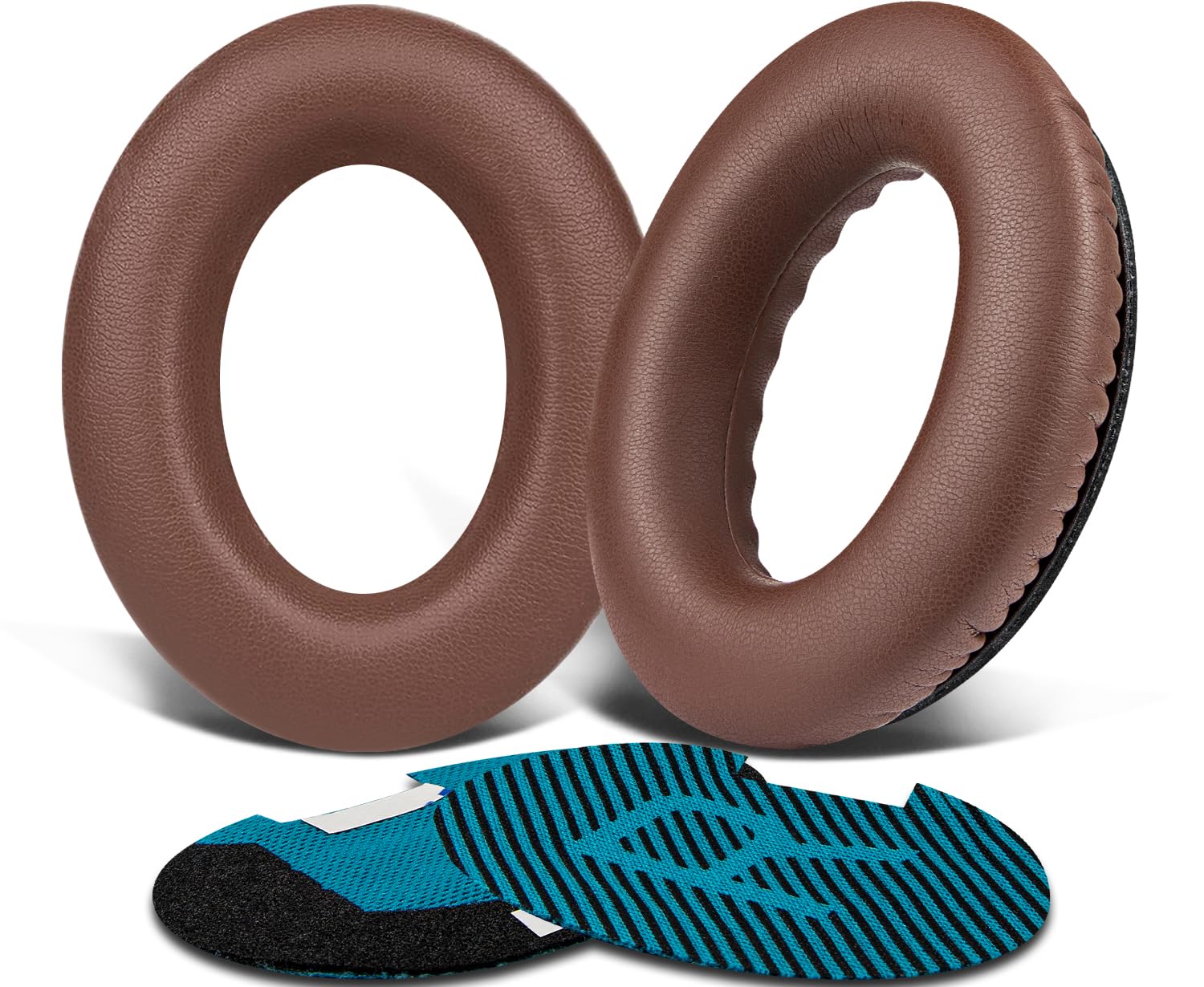SoloWIT Protein Leather Earpads Cushions for Bose Headphones, Replacement Ear Pads for Bose QuietComfort 15 QC15 QC25 QC2 QC35/Ae2 Ae2i Ae2w/SoundTrue & SoundLink Around-Ear Series - Coffee
