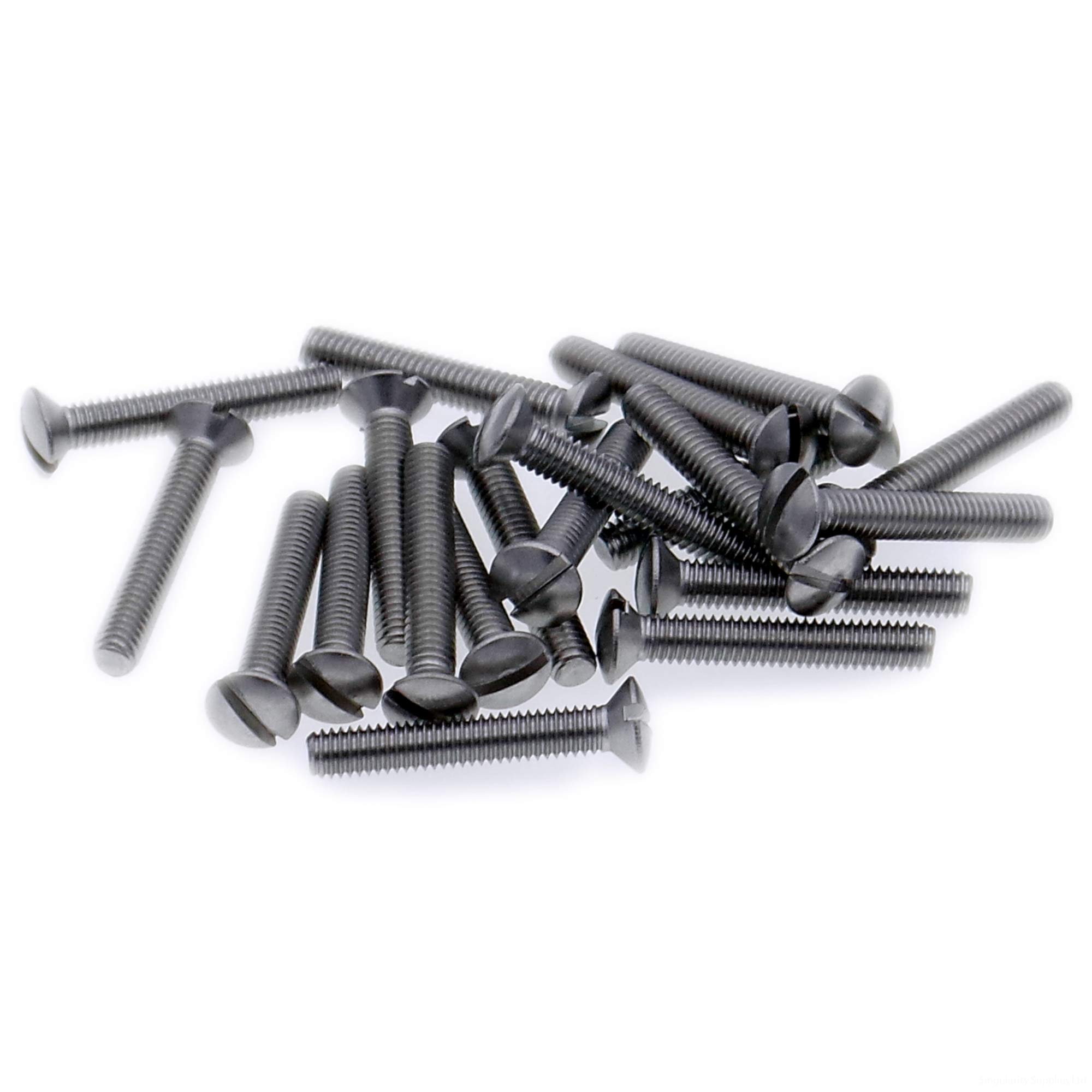 M2 (2mm x 20mm) Slot Raised Countersunk Machine Screw (Bolt) - Stainless Steel (A2) (Pack of 20)